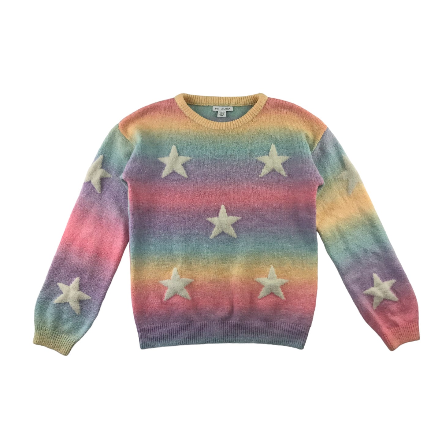 Primark Jumper Age 12 Multicolour Stars Knit