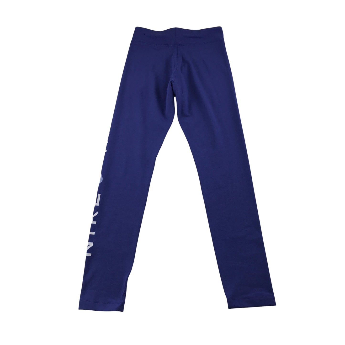 Nike leggings 11-12 years blue plain with large Nike Air logo
