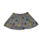 Mountain warehouse skort 7-8 years grey with multicoloured star design print