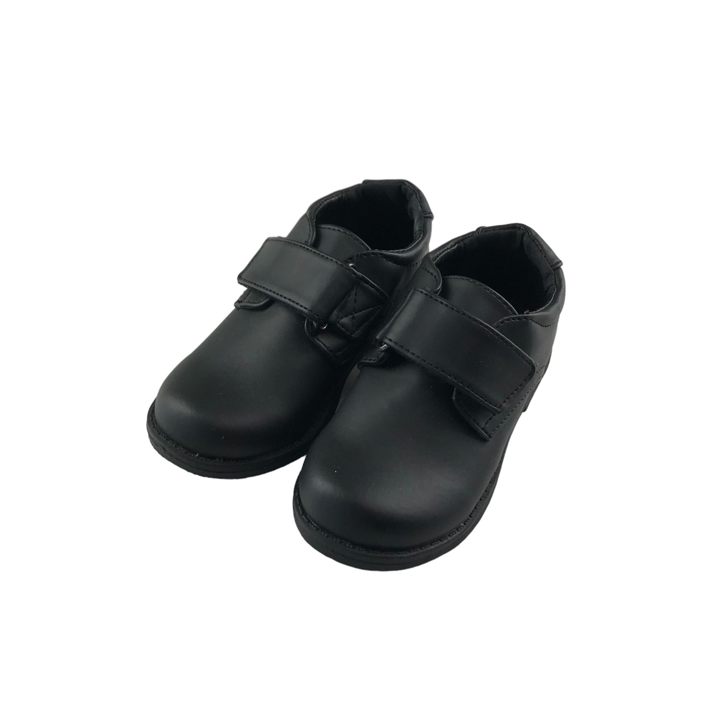 Debenhams School Shoes Shoe Size 10 Junior Black Chunky Hook and Loop Strap