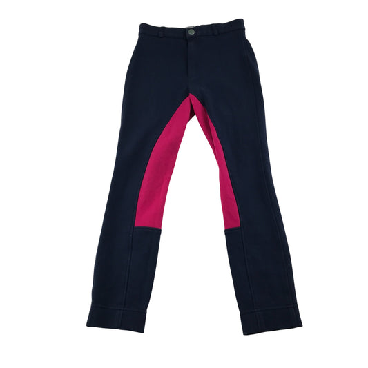 Wessex trouser 24 navy and pink equestrian design