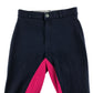 Wessex trouser 24 navy and pink equestrian design