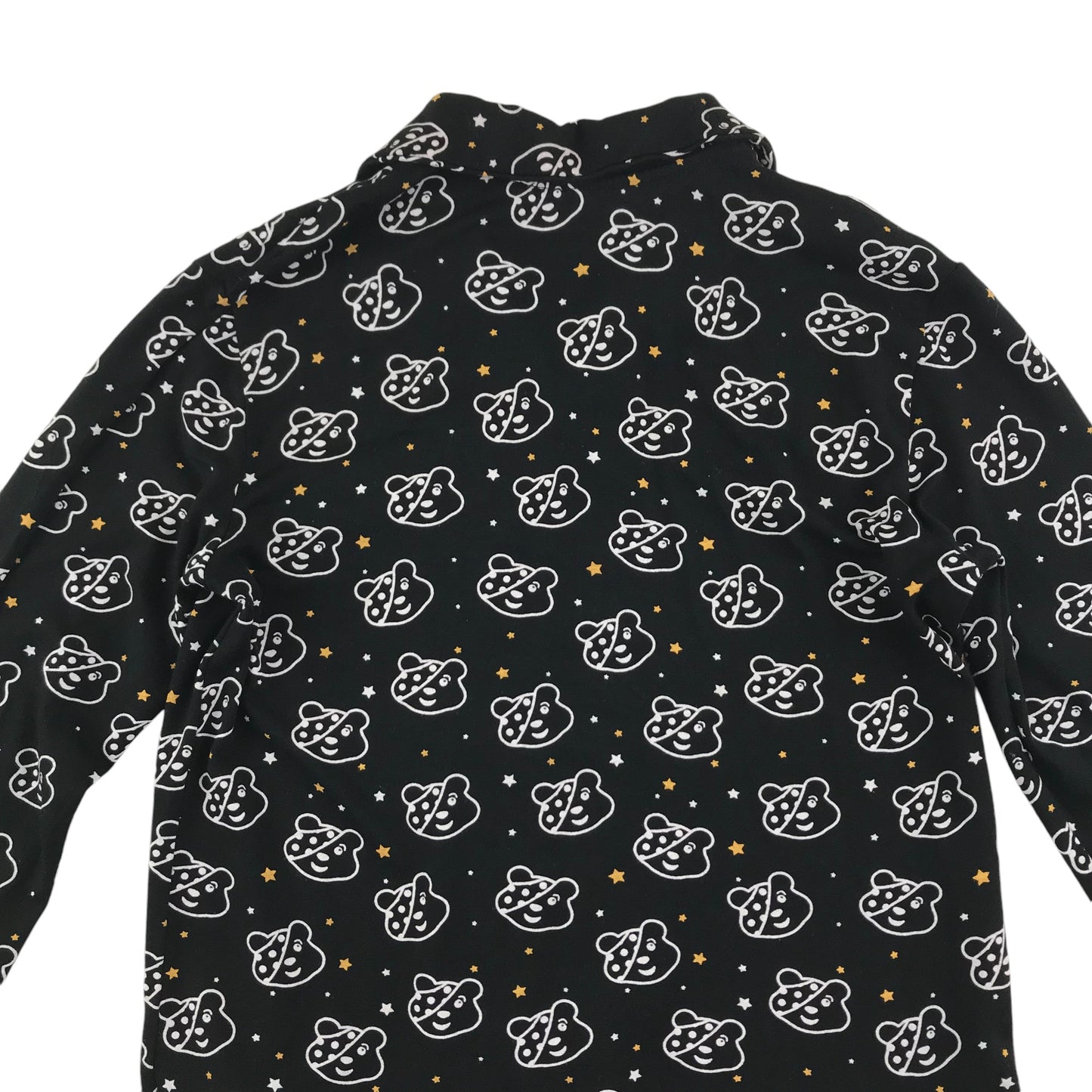 George pyjama set 7-8 years black button up Pudsey Bear