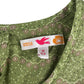 M&S blouse 9-10 years green floral pattern long top length