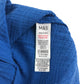 M&S blouse 9-10 years blue plain button up shirt long top length