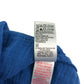 M&S blouse 9-10 years blue plain button up shirt long top length