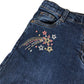 M&Co jeans 11-12 years blue skinny embroidered shooting stars