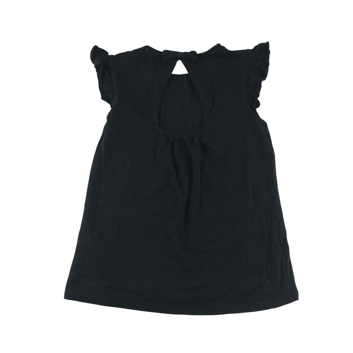 Next blouse 10-11 years black plain with sequin stars cotton