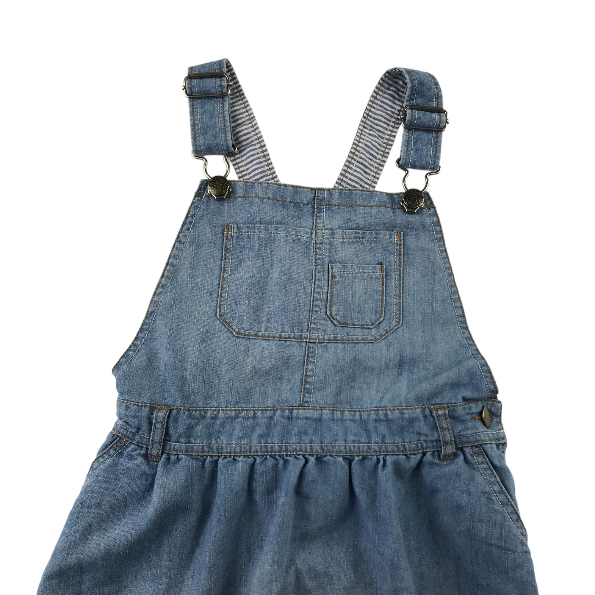 John Lewis Dungaree Dress Age 6 Blue Light Denim ApparelXchange CIC