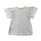 MNG blouse 11-12 years white with short mesh sleeves