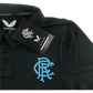 Castore Rangers Polo Shirt Black with Blue Logo
