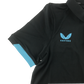 Castore Rangers Polo Shirt Black with Blue Logo