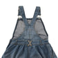 John Lewis Dungaree Dress Age 6 Blue Light Denim