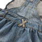 John Lewis Dungaree Dress Age 6 Blue Light Denim