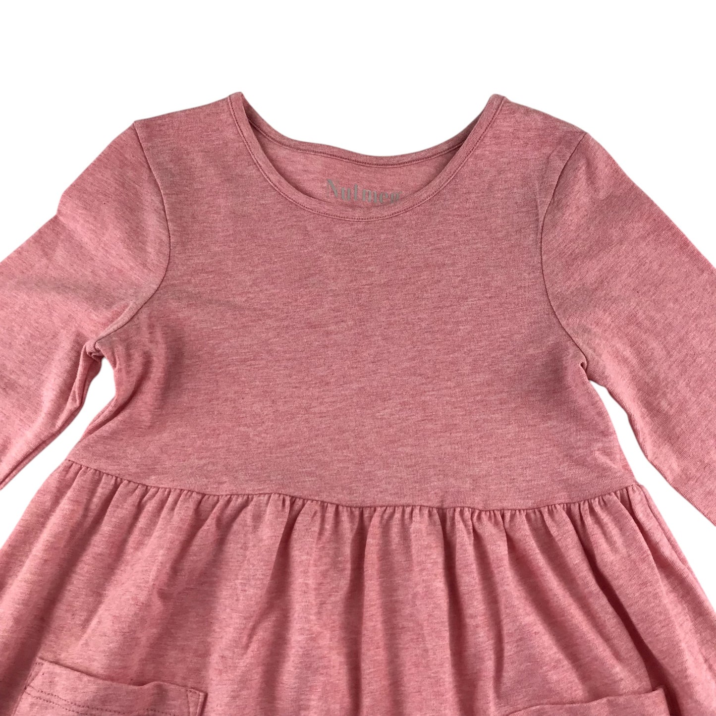 Nutmeg dress 4-5 years pink long sleeve t-shirt cotton