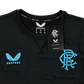 Castore Rangers Black Sports T-shirt with Blue Logo