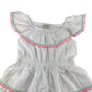 Monsoon dress 4-5 years white layered with elasticated waistband