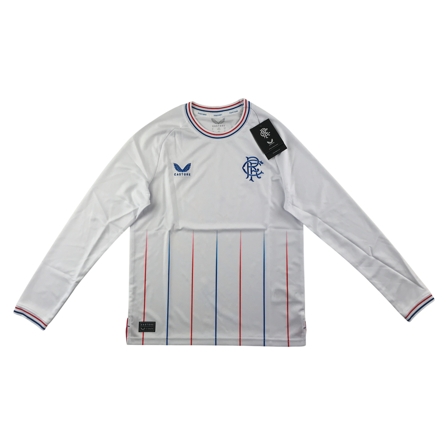 Castore Rangers FC 13-14 Years White Long Sleeved T-Shirt