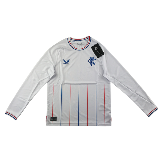Castore Rangers FC 13-14 Years White Long Sleeved T-Shirt