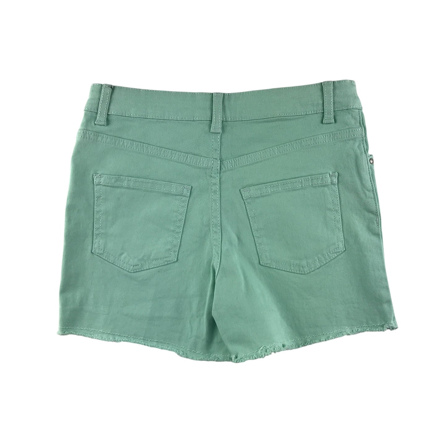 Primark shorts 9-10 years mint colour denim plain mid rise chino style