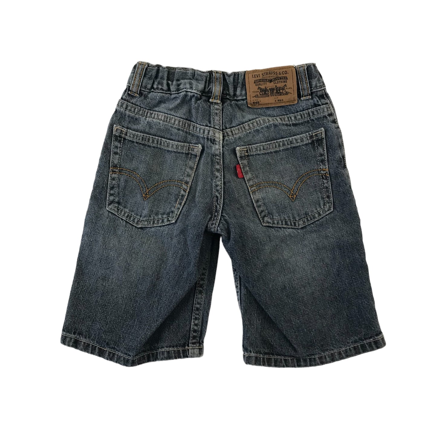 Levi's shorts 5 years blue denim ramie adjustable waist