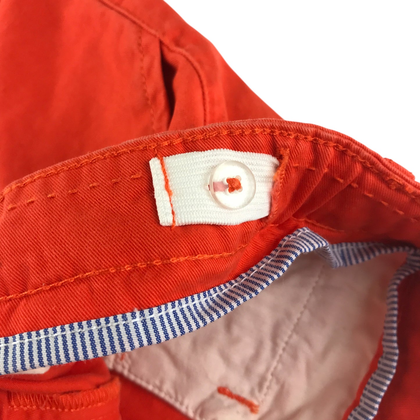 M&S shorts 9-10 years reddish orange chino style cotton