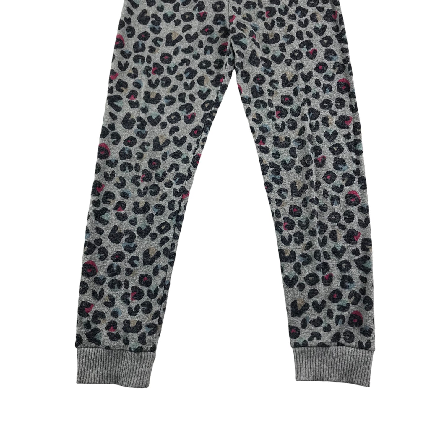 M&S pyjama set 9-10 years grey leopard spot pattern long sleeve