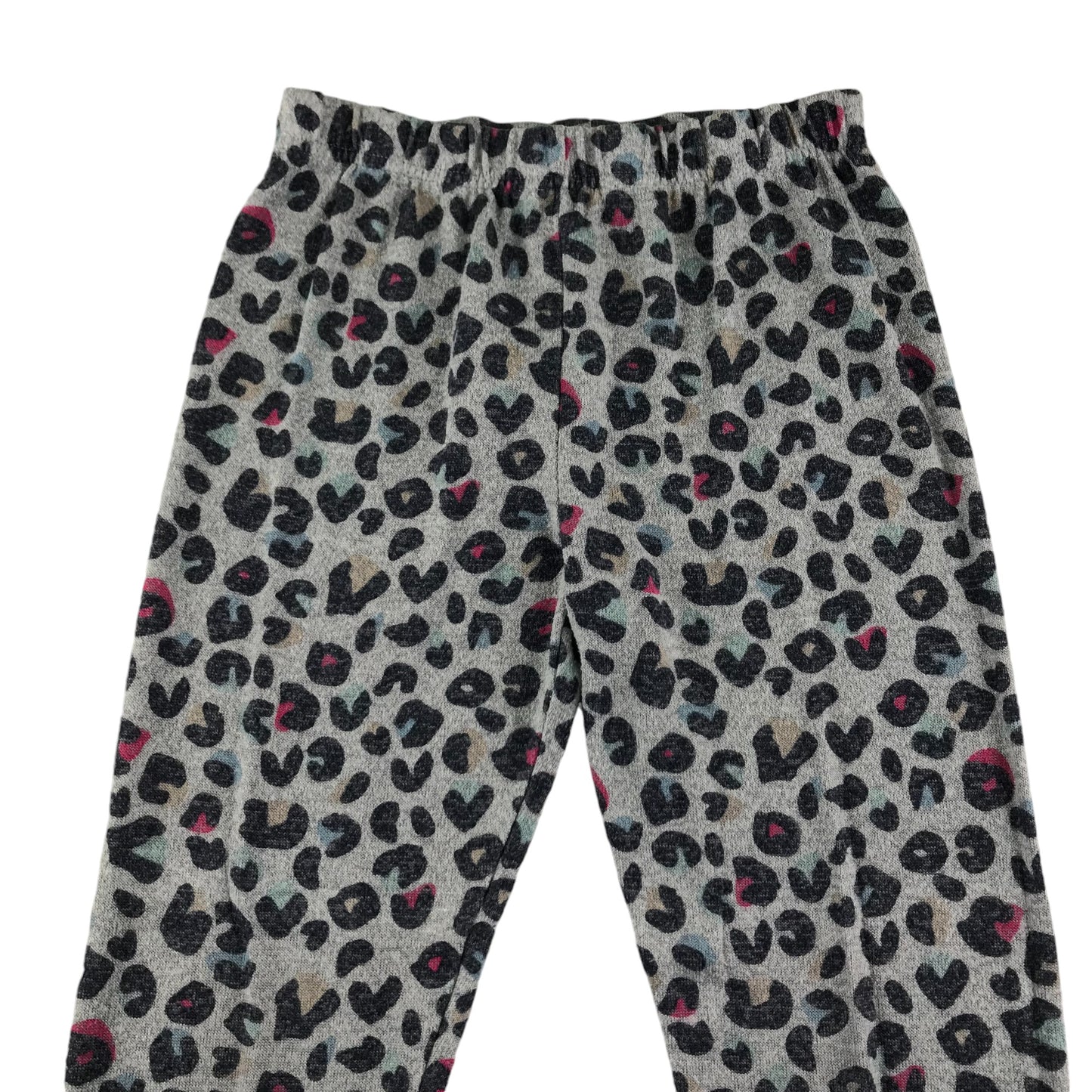 M&S pyjama set 9-10 years grey leopard spot pattern long sleeve