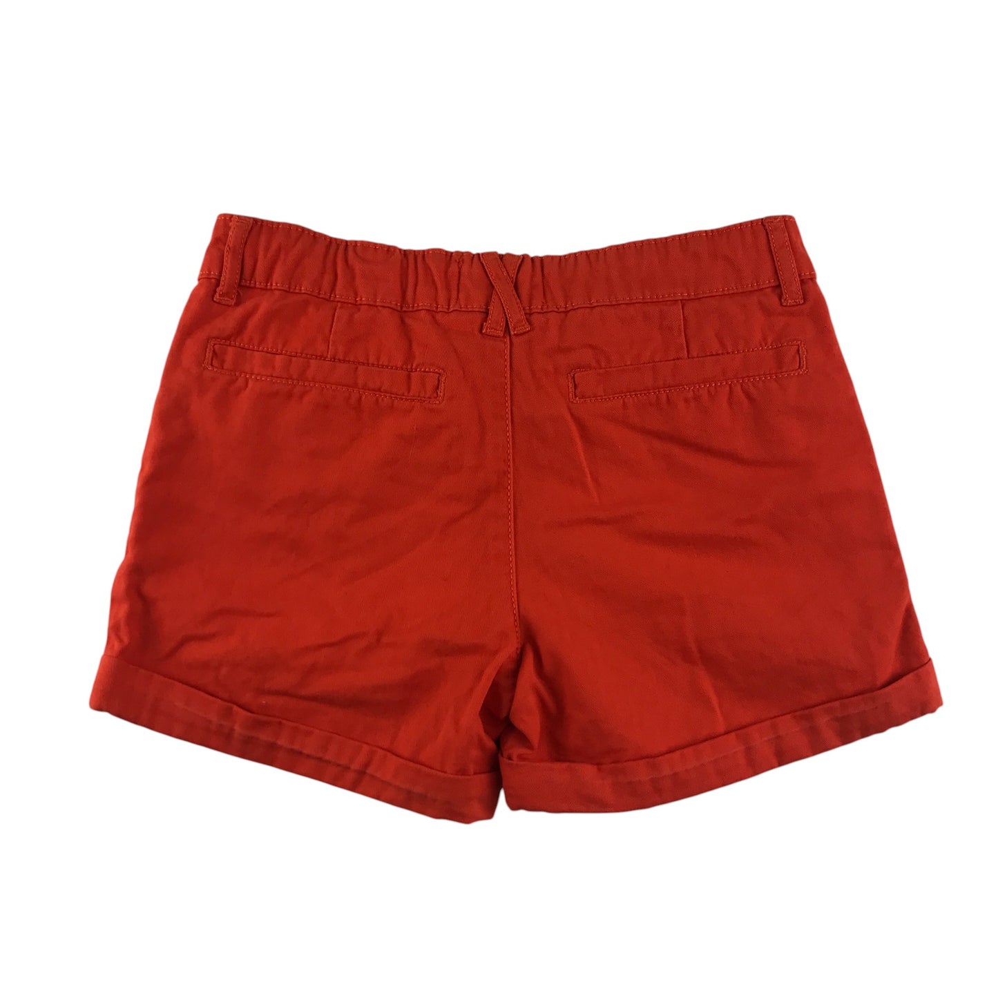 M&S shorts 9-10 years reddish orange chino style cotton