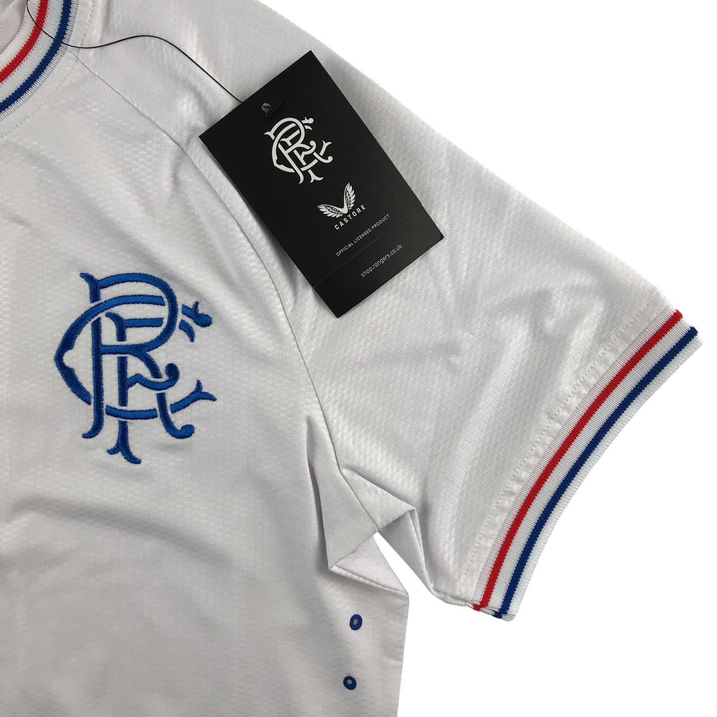 Castore Rangers FC Pro Away Short Sleeve Shirt - White