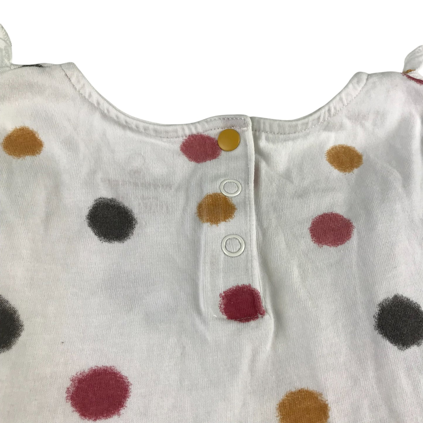 Mothercare dress 5-6 years white polka dot cotton