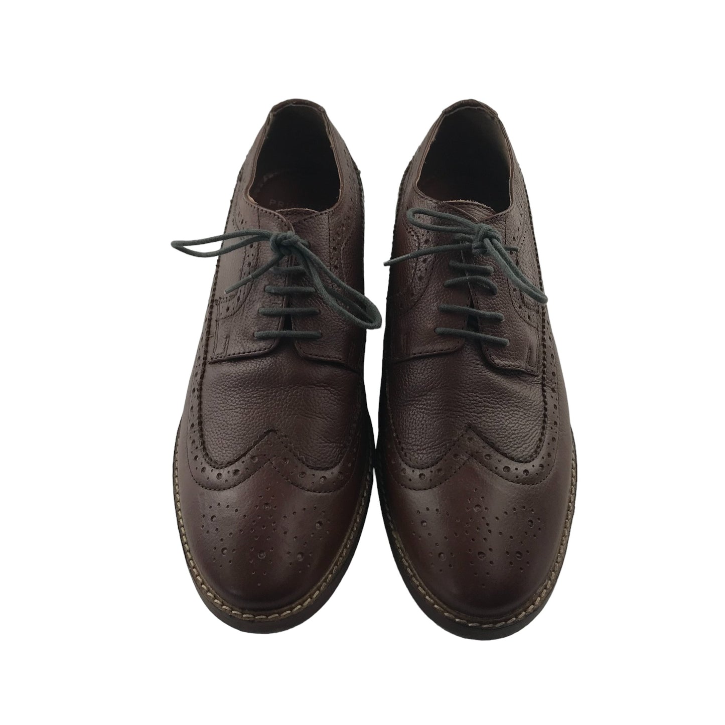 Primark brogue shoes shoe size 10 brown leather formal