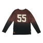 Milk Copenhagen T-shirt Age 12-13 Brown and Black Gradient Number Print Long Sleeve Cotton