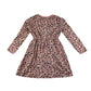 M&Co dress 5-6 years pink love heart spotted pattern cotton