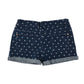 Primark shorts 11-12 years navy denim with love heart print