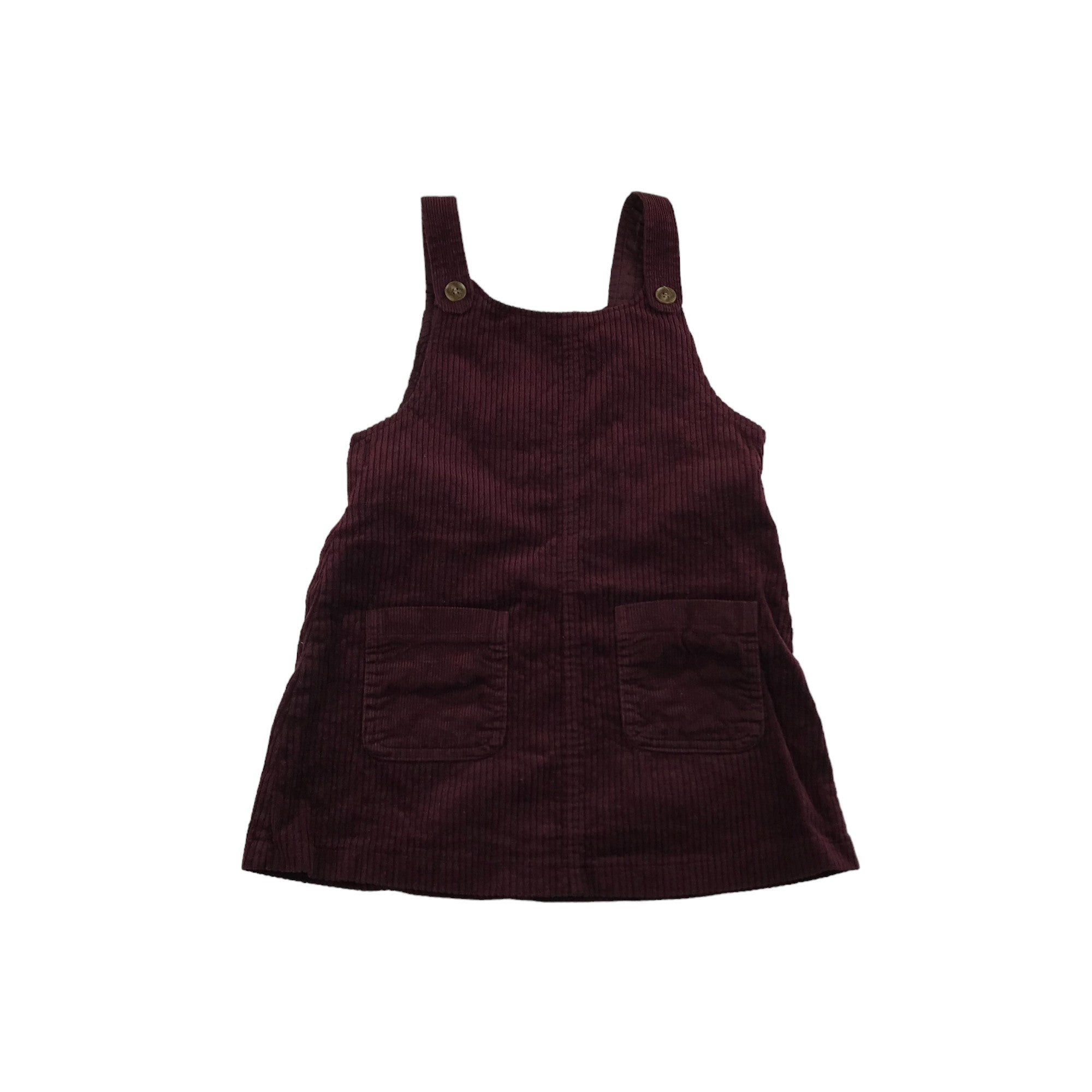 Burgundy 2024 dungaree dress