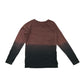 Milk Copenhagen T-shirt Age 12-13 Brown and Black Gradient Number Print Long Sleeve Cotton
