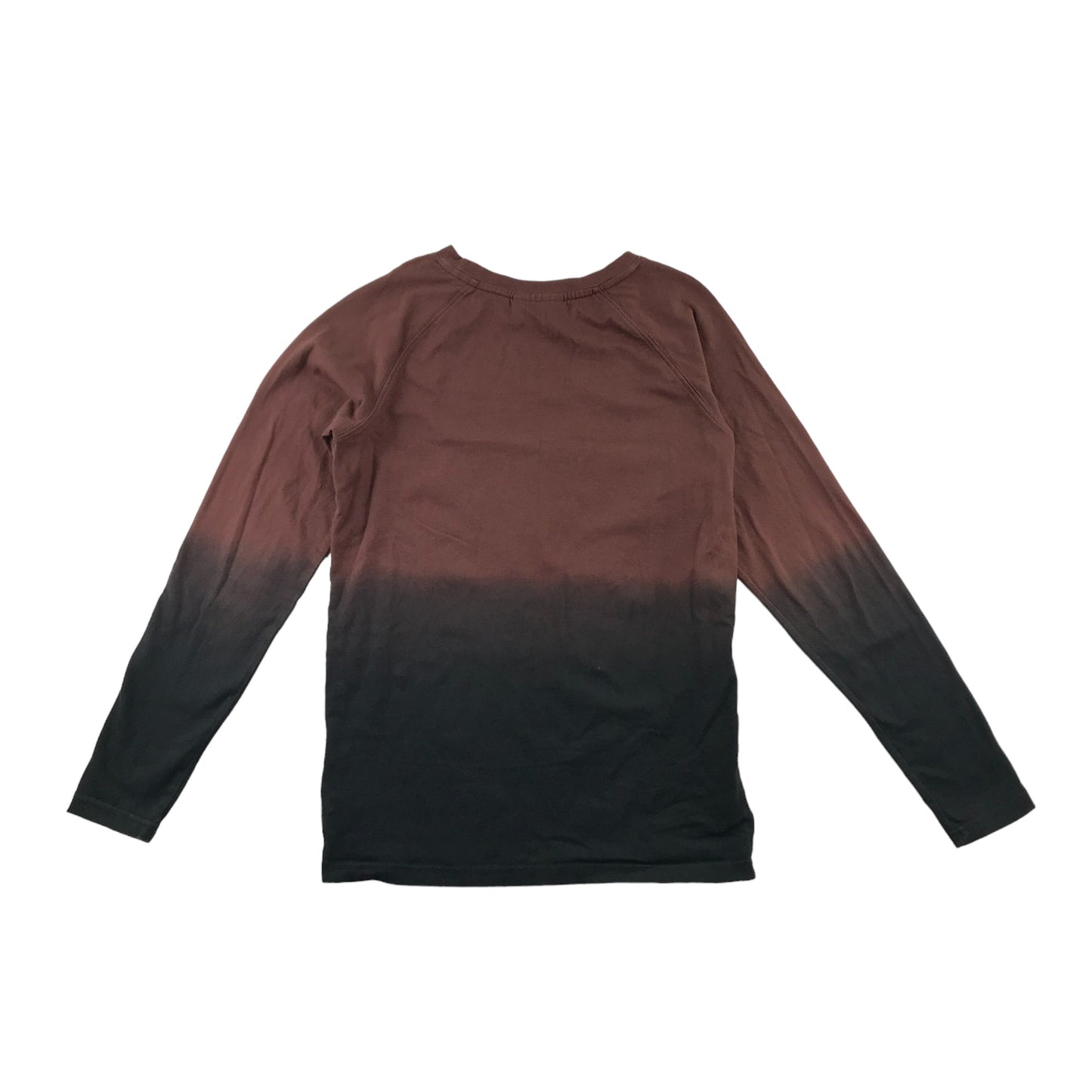 Milk Copenhagen T-shirt Age 12-13 Brown and Black Gradient Number Print Long Sleeve Cotton