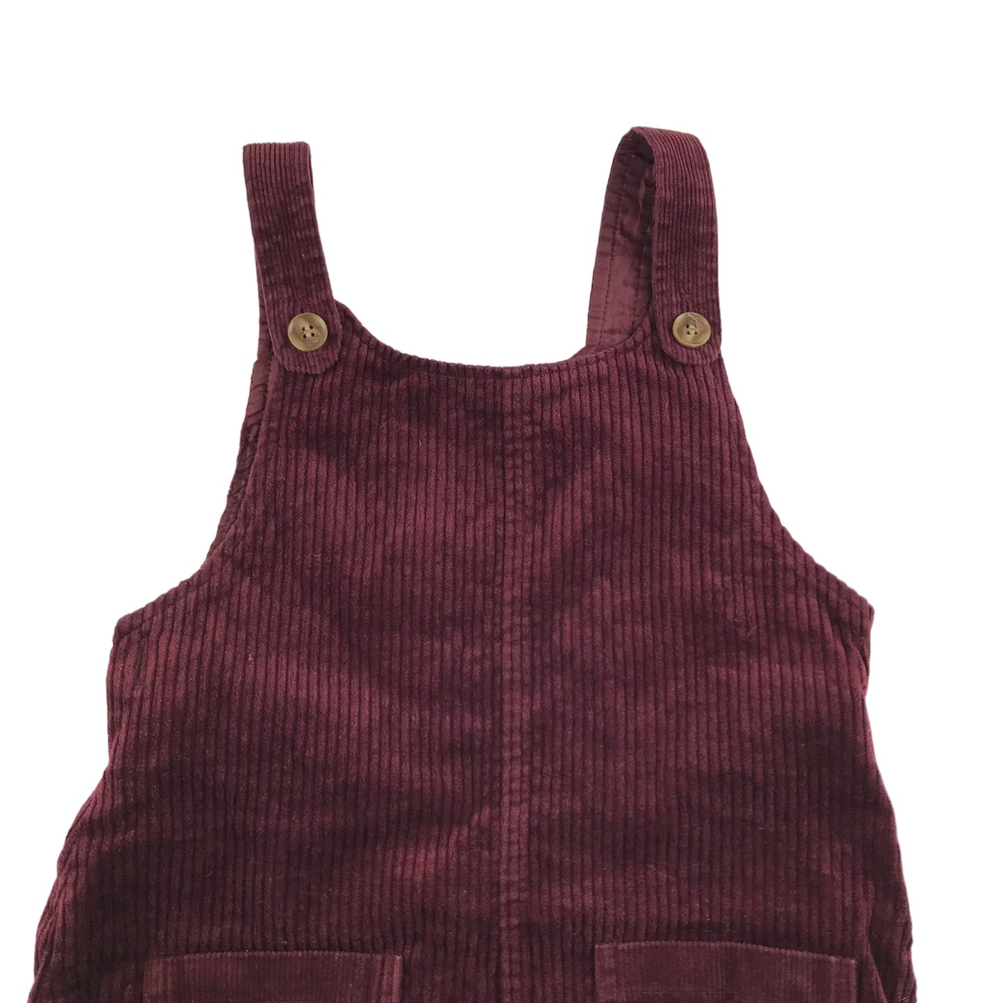 Nutmeg Dungaree Dress Age 7 Burgundy Corduroy