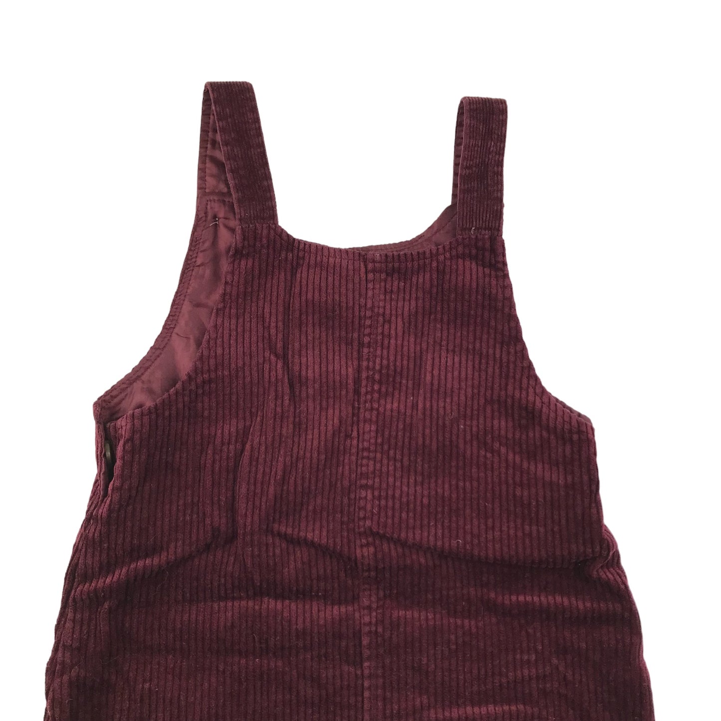 Nutmeg Dungaree Dress Age 7 Burgundy Corduroy