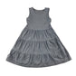 Nutmeg dress 6-7 year blue tiered skirt cotton