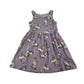 H&M dress 7-8 years purple unicorn print cotton