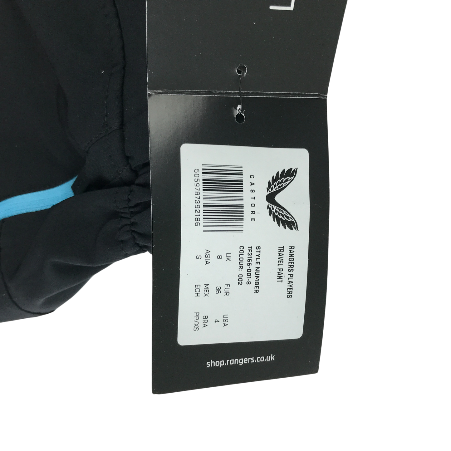 Castore Rangers FC Travel Pant - Black