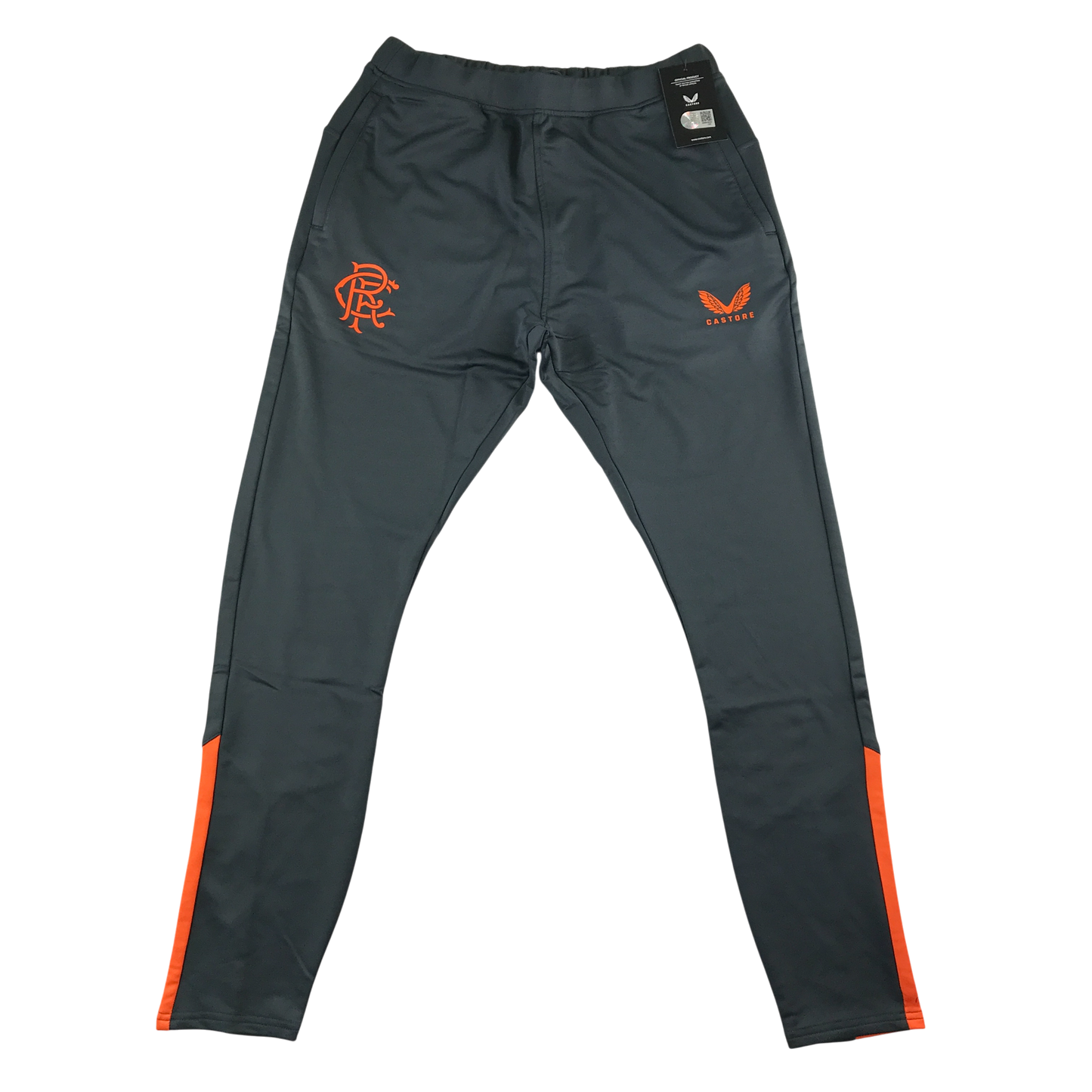 Castore Rangers FC Coaches Training Pants with Orange logo - Grey