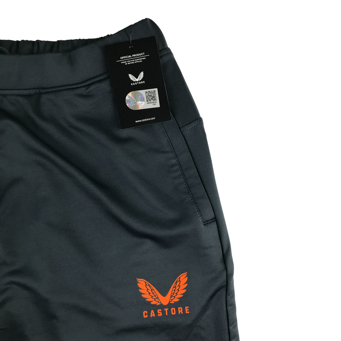 Castore Rangers FC Coaches Training Pants with Orange logo - Grey