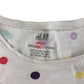 H&M dress 9-10 years white multicolour polka dots