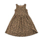 H&M dress 7-8 years brown leopard animal print cotton