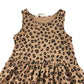 H&M dress 7-8 years brown leopard animal print cotton