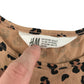 H&M dress 7-8 years brown leopard animal print cotton