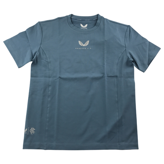 Castore Rangers FC Travel Short Sleeved T-Shirt - Coronet Blue